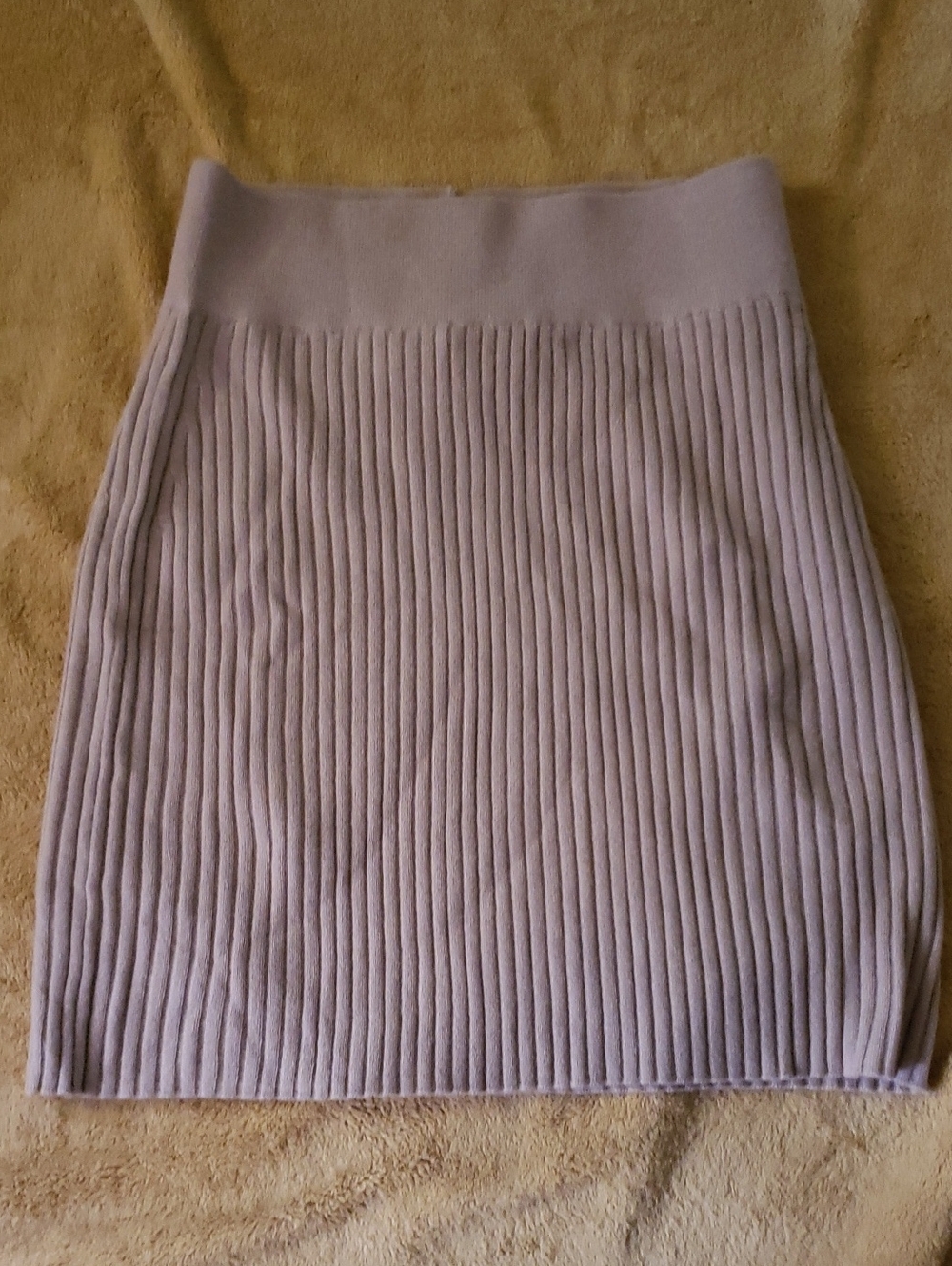 NakedCashmere Ribbed Pencil Skirt - Flax